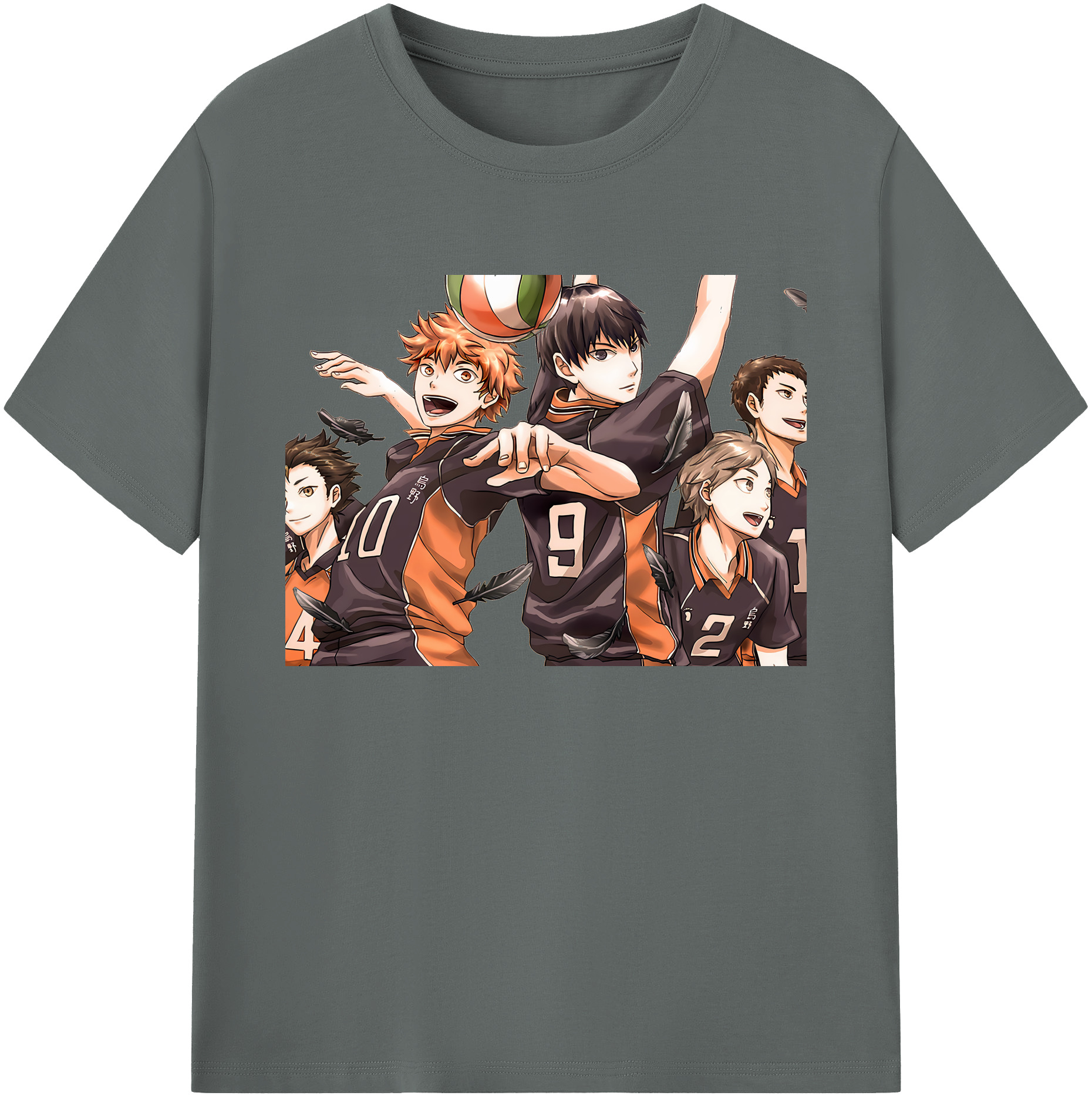 （画像用） ハイキュー!! Haikyu!! 綿100％ メンズ半袖Tシャツ｜肌触りやわらか＆通気性